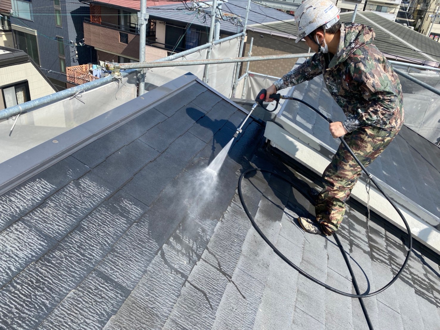 屋根塗装・高圧洗浄